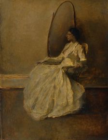 Lady in White (No. 1), ca. 1910. Creator: Thomas W Dewing