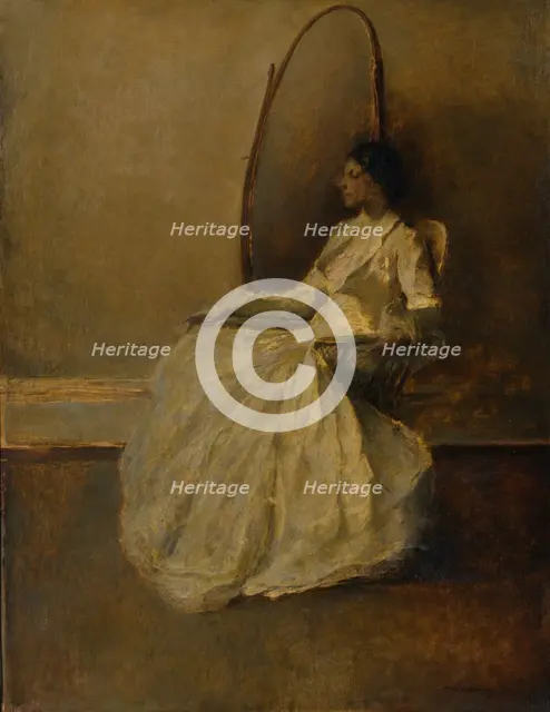 Lady in White (No. 1), ca. 1910. Creator: Thomas W Dewing.