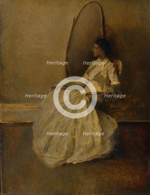 Lady in White (No. 1), ca. 1910. Creator: Thomas W Dewing.