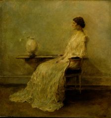 Lady in White (No. 2), ca. 1910. Creator: Thomas W Dewing