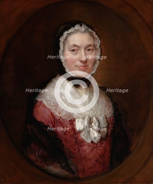 Lady in a Mob Cap, about 1763. Creator: Thomas Gainsborough.