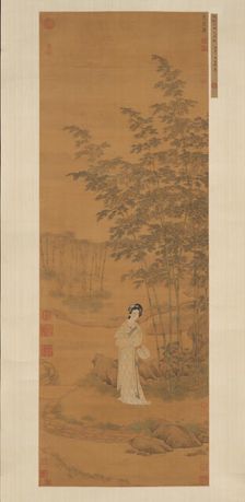 Lady in a Bamboo Grove. Creator: Qiu Ying