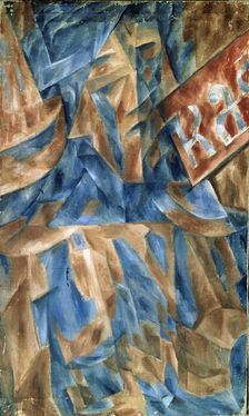 Lady in a café, 1910s. Artist: Le Dantyu, Mikhail Vasilyevich (1891-1917)