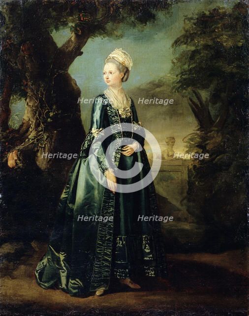 'Lady in a Garden' (Portrait of Grand Duchess Natalia), c1773-c1776. Artist: Pierre Etienne Falconet
