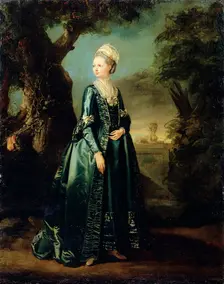 Lady in a Garden (Portrait of Grand Duchess Natalia), c1773-c1776. Artist: Pierre Etienne Falconet