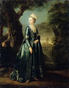 Lady in a Garden (Portrait of Grand Duchess Natalia), c1773-c1776. Artist: Pierre Etienne Falconet