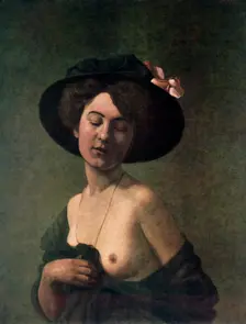 Lady in a Hat 1908. Artist: Félix Vallotton