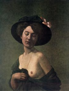 Lady in a Hat 1908. Artist: Félix Vallotton