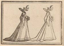 Lady in a Large Coat, 1621. Creator: Edouard Eckman