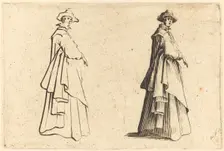 Lady in a Large Coat, c. 1622. Creator: Jacques Callot