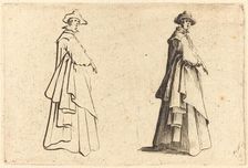 Lady in a Large Coat, c. 1622. Creator: Jacques Callot
