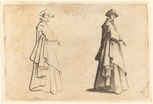 Lady in a Large Coat, c. 1622. Creator: Jacques Callot