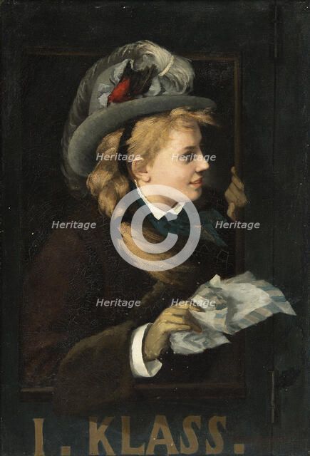 Lady in a Train Window, 1877.