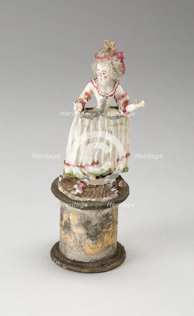 Lady in a Wide Skirt, France, 1750/99. Creator: Verres de Nevers.