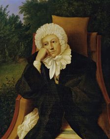Lady in an armchair, 1831. Creator: Ludwig Ferdinand Schnorr von Carolsfeld