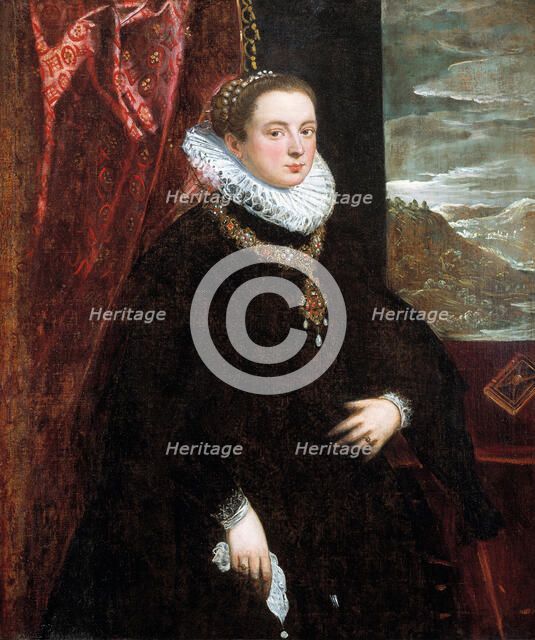 Lady in Black, 1560s. Artist: Tintoretto, Domenico (1560-1635)