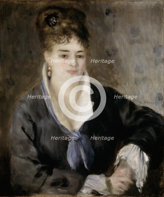 'Lady in Black', 1876.  Artist: Pierre-Auguste Renoir