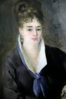 Lady in Black 1876. Artist: Pierre-Auguste Renoir