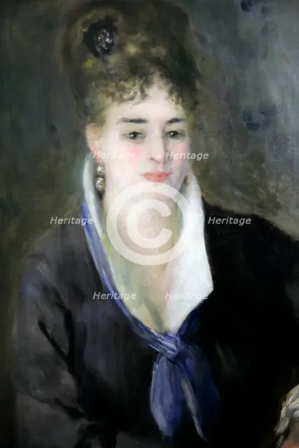 'Lady in Black', 1876.  Artist: Pierre-Auguste Renoir