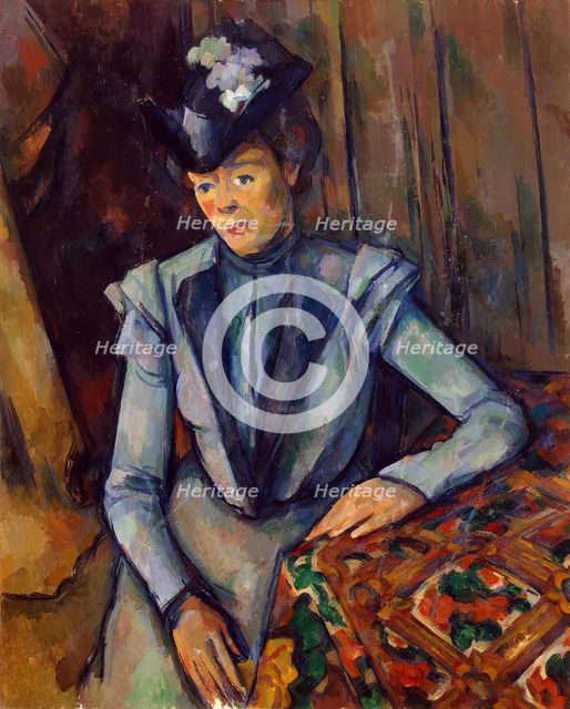 Lady in Blue, 1904. Creator: Paul Cezanne.
