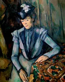 Lady in Blue (Madame Cézanne) c1900. Artist: Paul Cezanne