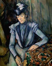 Lady in Blue (Madame Cézanne) c1900. Artist: Paul Cezanne