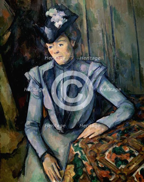 'Lady in Blue (Madame Cézanne)', c1900. Artist: Paul Cezanne