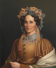 Lady in Brown, c. 1855. Creator: Frederick R. Spencer