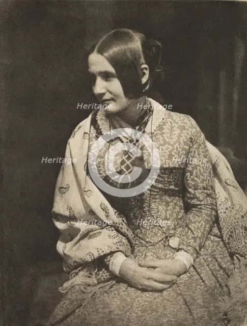 Lady in Flowered Dress (Wilhelmina Fillans), between 1843 and 1847; from Camera Work, January 1912. Creator: Unknown.