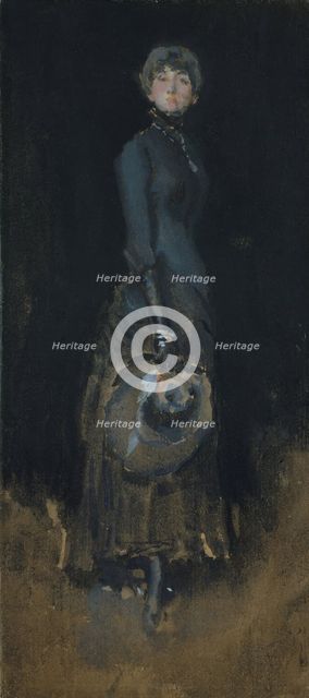 Lady in Gray, ca. 1883. Creator: James Abbott McNeill Whistler.