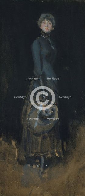 Lady in Gray, ca. 1883. Creator: James Abbott McNeill Whistler.