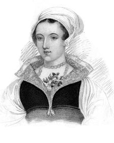 Lady Jane Grey, great-granddaughter of Henry VII of England. Artist: Lady Jane Grey