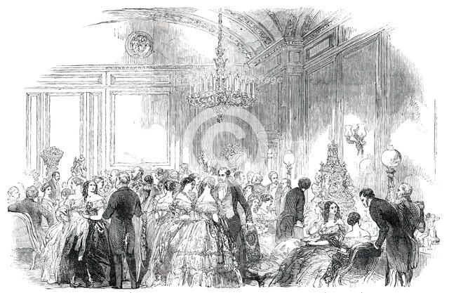 Lady John Russell's Assembly on Wednesday Evening, at Downing-Street - the Refreshment Room, 1850. Creator: Unknown.
