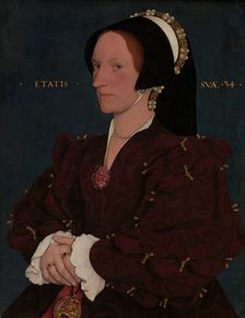 Lady Lee (Margaret Wyatt, born about 1509), early 1540s. Creator: Workshop of Hans Holbein the Younger