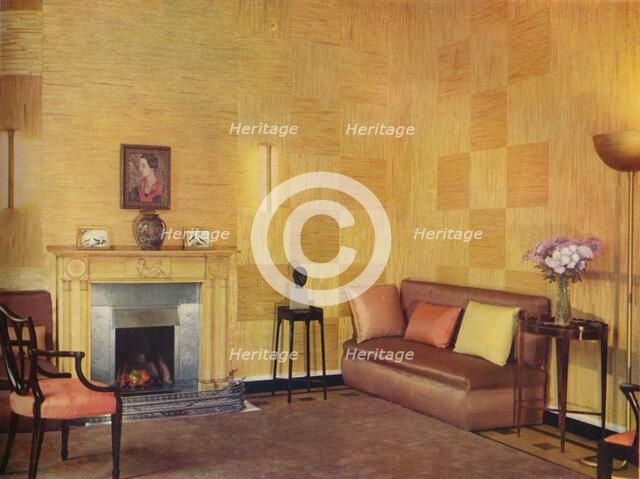 'Lady Leucha Warner's living room as decorated by Ronald Fleming', 1933. Artist: Unknown.