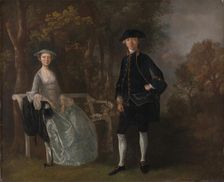 Lady Lloyd and Her Son, Richard Savage Lloyd, of Hintlesham Hall, Suffolk, between 1745 and 1746. Creator: Thomas Gainsborough