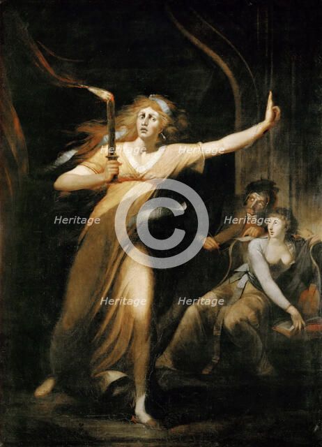 Lady Macbeth Walking in her Sleep. Artist: Füssli (Fuseli), Johann Heinrich (1741-1825)