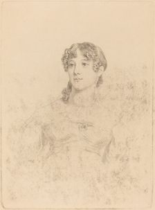 Lady Maria Hooker When Miss Turner at Age Seventeen, 1814. Creator: Mary Dawson Turner