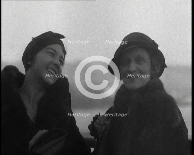 Lady Nancy Astor Talking to the Camera, 1930s. Creator: British Pathe Ltd.