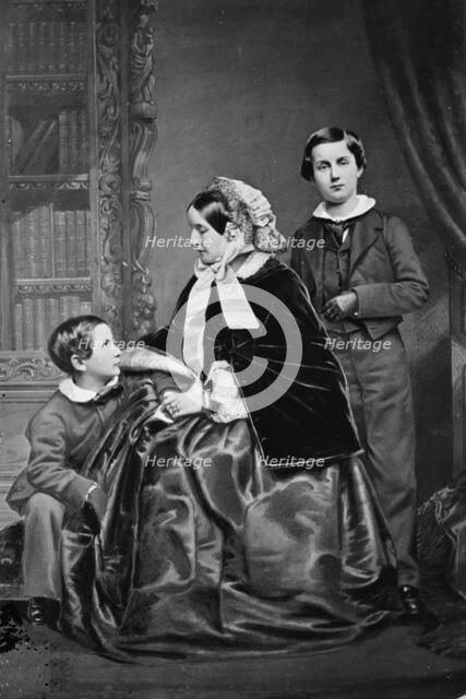 Lady Napier and her sons, between 1855 and 1865. Creator: Unknown.
