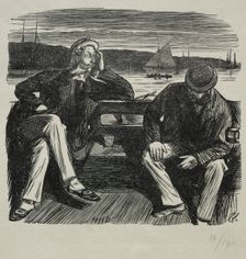 Lady Nelly - the Flirt, 1869. Creator: Charles Samuel Keene (British, 1823-1891)