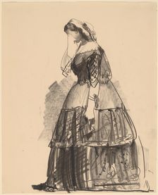 Lady of 1860 - The Actress, 1922. Creator: George Wesley Bellows