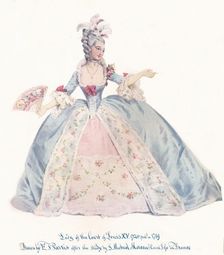 Lady of the Court of Louis XV 19th century. Artist: Edmund Thomas Parris