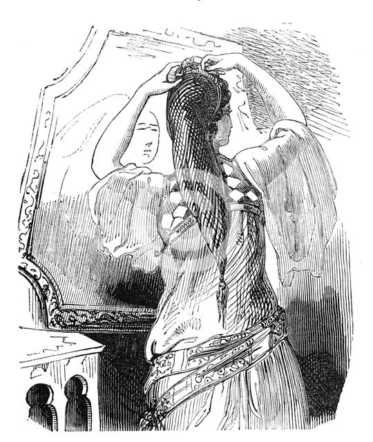 Lady of the harem, at her toilet, 1844. Creator: Unknown.