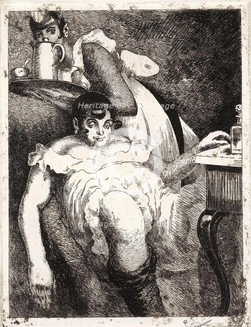 Lady of the manor. From the Series The Seven Deadly Sins, 1923. Creator: Vasyl' Masyutin.