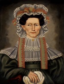 Lady of Squire Williams House, ca. 1829. Creator: Erastus Salisbury Field