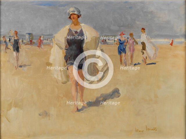 Lady on the Beach at Viareggio. Artist: Israëls, Isaac (1865-1934)