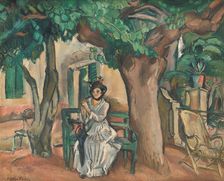 Lady on the Terrace (La dame sur la terrasse), 1914. Creator: Friesz, Achille-Emile-Othon (1879-1949)