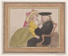 Lady on a Lawyer's Knee—Romance, February 8, 1787. Creator: William Henry Wood