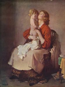 Lady Orpen and Child 1935. Artist: William Newenham Montague Orpen